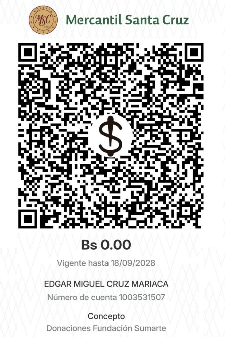 Código QR para donar a Fundación Súmate